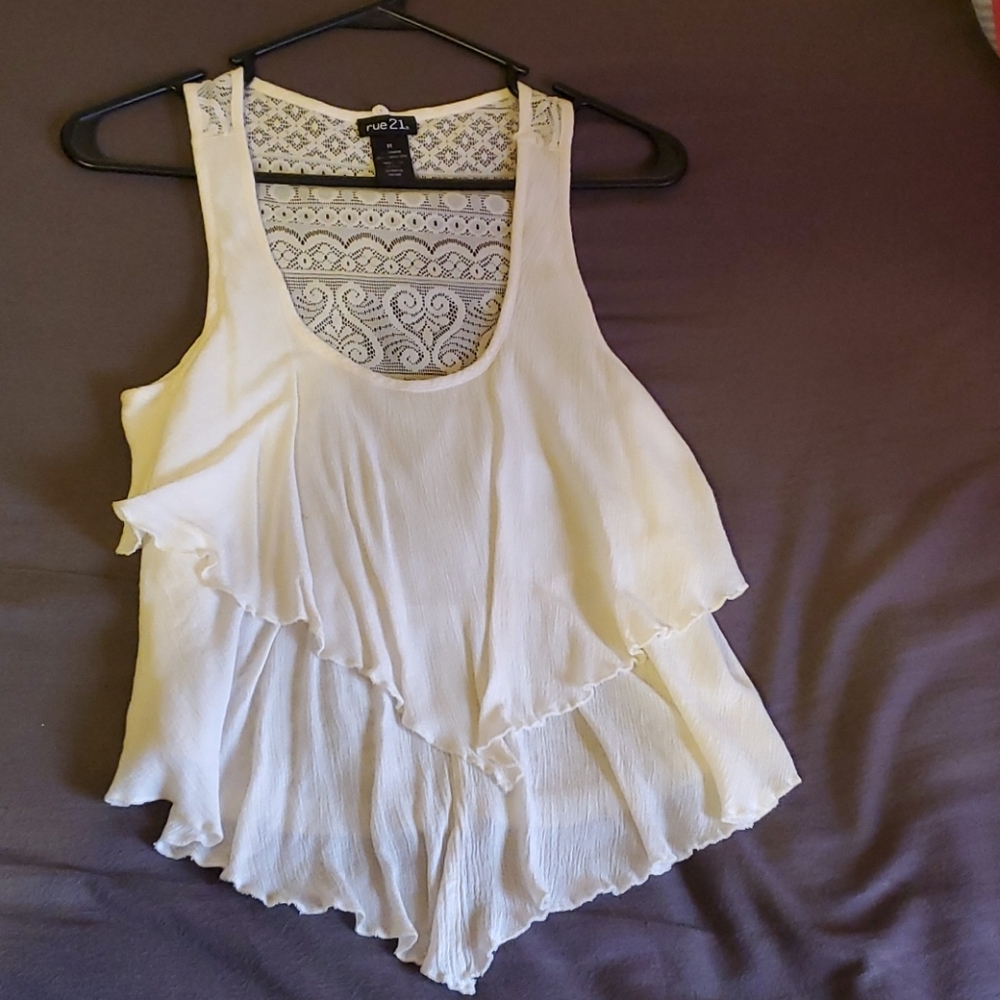 Rue21 tank top with lace back